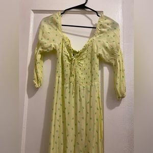 Faithfull the brand yellow dress